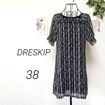 8723-1 드레스키프 DRESKIP 꽃무늬 쉬폰 원피스