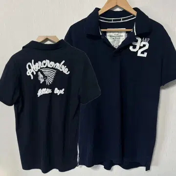 Abercrombie & Fitch 피케 셔츠 M 블랙 인디언