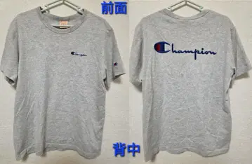 자수 Champion 그레이 챔피온 로고 티셔츠 영국 asos M