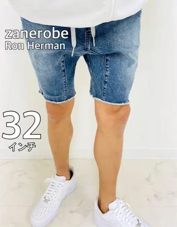 zanerobe 론 헤르만 취급 하프 팬츠 스키니 팬츠 블루 32