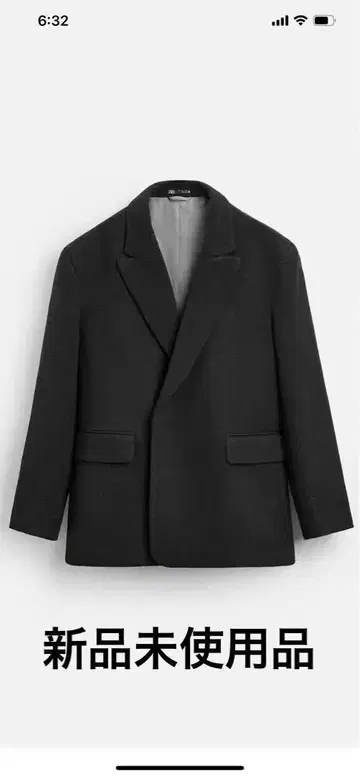 ZARA 다크 그레이 숏코트 미사용 새상품