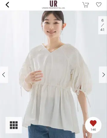 택 포함 새상품 어반 리서치 ROSSO 블라우스