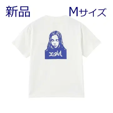 새상품 X-girl FACE S/S TEE 티셔츠 M 사이즈