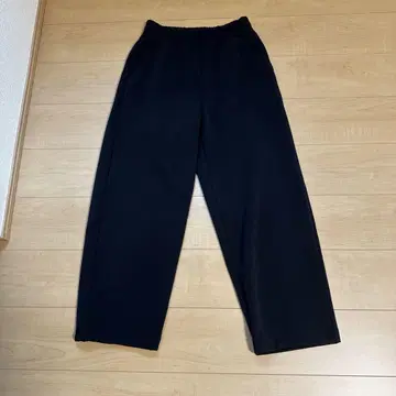 UNIQLO C 스웨트 와이드 팬츠 블랙 S