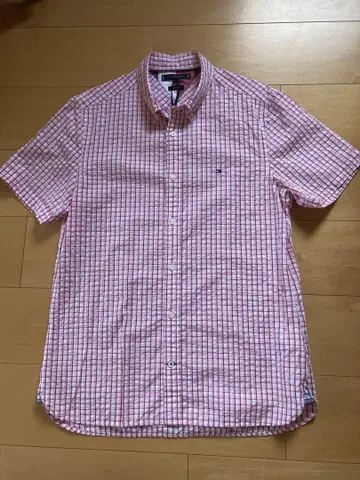 TOMMY HILFIGER 슬림핏 반팔 셔츠 L