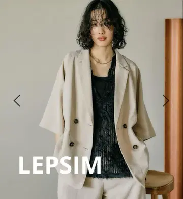 렙심 루즈 W 블레스트 5부 소매 자켓 베이지