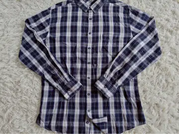 STILE BENETTON 체크 무늬 플란넬 셔츠 XL