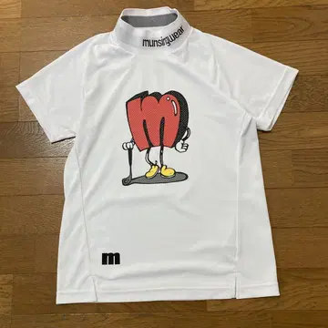 Munsingwear 골프 여성용 모크넥 반팔 S
