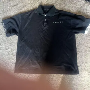 CRONOS 블랙 피케 셔츠