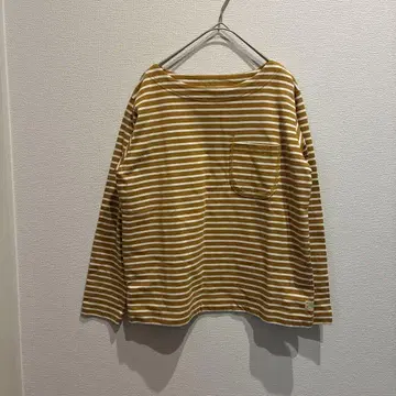 내추럴 런드리 natural laundry 보더 상의 새상품