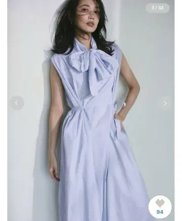 FRAY I.D 보우타이 코튼 드레스