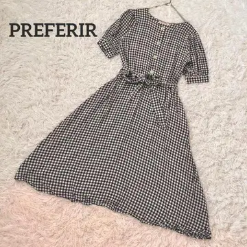 [] A라인 롱 플레어 스커트 깅엄 체크 L TC87