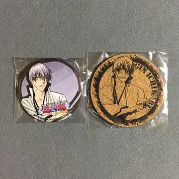 BLEACH 이치마루 긴 난자타운 캔뱃지 코르크 코스터 세트