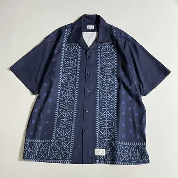SCHOTT 샷 오픈 카라 셔츠 알로하 셔츠 XL