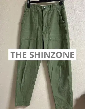 THE SHINZONE 올리브 그린 치노 팬츠