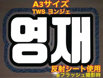 A3 TWS 아스 용재 부채 문자 반사 시트 사용 굽힘 발송