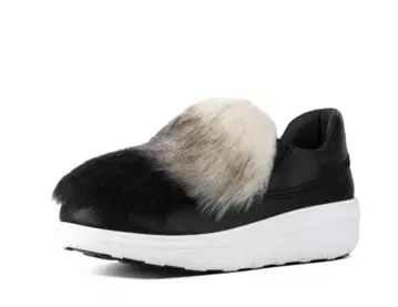 FitFlop 핏플랍 퍼 슬립온 가죽 스니커즈