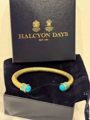 Halcyon Days 골드 터콰이즈 팔찌