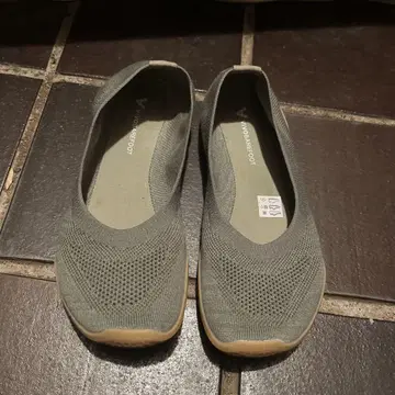 VIVOBAREFOOT ASANA 올리브 플랫슈즈 38