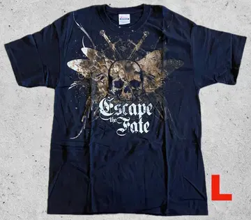 Escape the Fate 새상품 미사용 나방 스컬 티셔츠 L