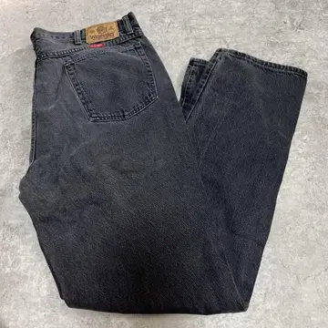 USA 제작 wrangler 블랙 데님 W38 W34 후염