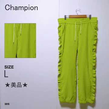 Champion 챔피온 사이드 프릴 이지 팬츠 라임 그린