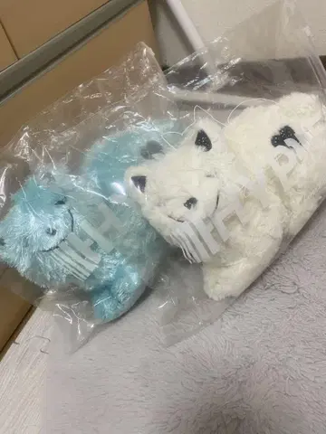 요네즈켄시 HYPE 리이슈 고양이 2체 세트 (민트, 화이트)