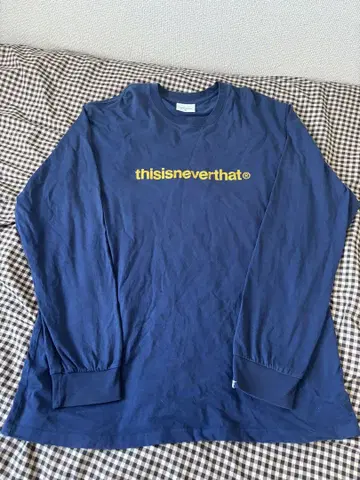 thisisneverthat 네이비 긴팔 T셔츠