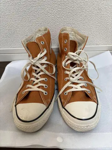 Converse 오렌지 하이컷 스니커즈