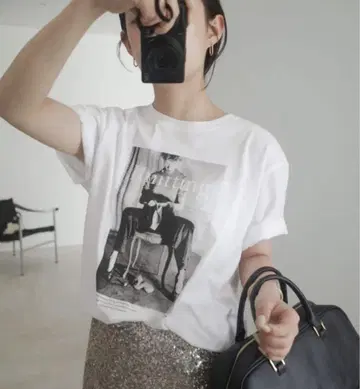 LIFE PC PHOTO TEE 1 슬로브 이에나 상의 티셔츠
