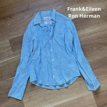 Frank&Eileen Ron Herman 린넨 100% 체크 셔츠