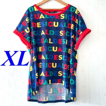 [새상품] Desigual XL 로고 프린트 티셔츠