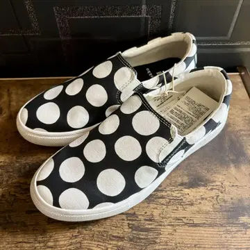 marimekko x UNIQLO 도트 무늬 슬립온 23cm 물방울 레어
