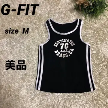 G-FIT 탱크탑 블랙 에어로빅 댄스 피트니스