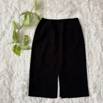 [MOGA] 모가 여성용 미디 스커트 (S) 블랙 타이트