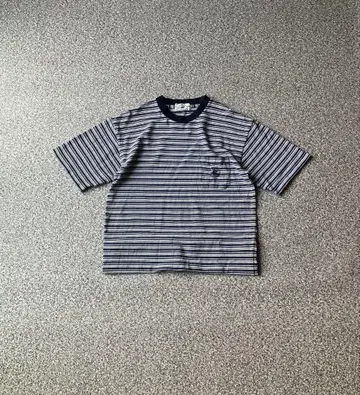 00s polo club 보더 반팔 티셔츠 포켓 부착 y2k