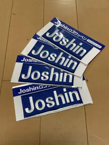한신 타이거즈 Joshin 로고 와펜 4매 세트 파랑