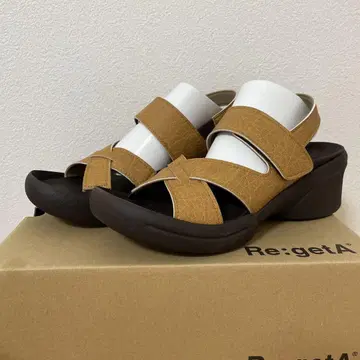 [미사용 새상품] Re:getA 브라운 샌들