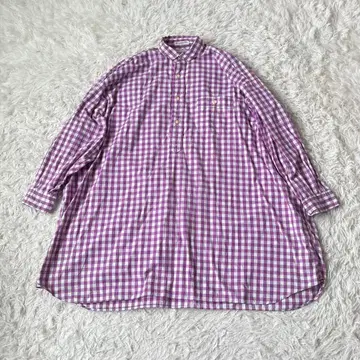 이리안 로브 인디비주얼라이즈드 셔츠 깅엄 체크 원피스 긴팔