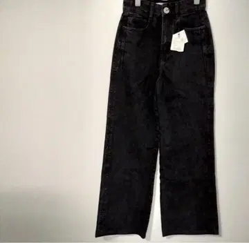ZARA 자라(USA 2) 와이드 팬츠/블랙/청바지/택 포함