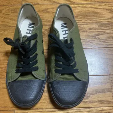 MHL. 올리브 캔버스 스니커즈 24cm ARMY 마가렛호웰