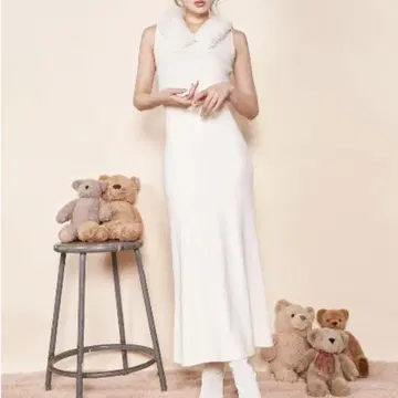Darich poodle far knit long one piece