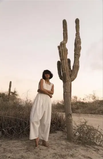 Nala 나라 백 오픈 살로펫 cactus all in one 화이트