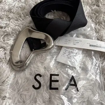 택 포함 새상품 SEA 하트 실버 벨트