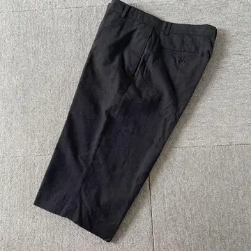 블랙 스트라이프 와이드 숏팬츠