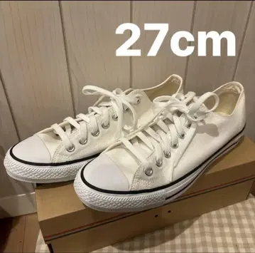 CONVERSE 컨버스 스니커즈 화이트 27cm