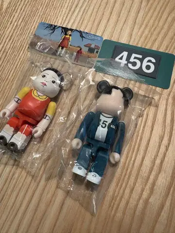 BE@RBRICK 베어브릭 시리즈 44 호러 오징어 게임 양면 2개 세트