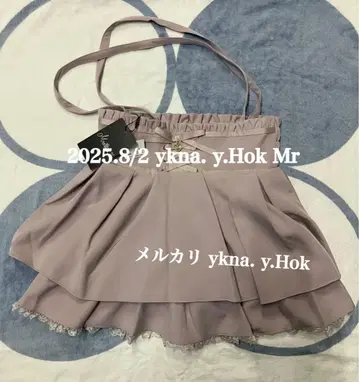 MARS 프론트 스핀들 치마바지 핑크