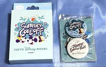 도쿄 디즈니 리조트 Summer Cool Off 캔뱃지 세트