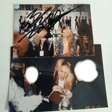 1988년 YOSHIKI 친필 사인 브로마이드 X JAPAN